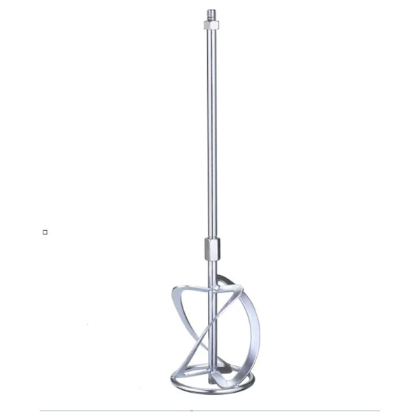 Sats med 1 omrörare för färg- och murbruksblandare (1 tillbehör, total längd 58 cm, blandningsdiameter 120 mm, M14-gänga)