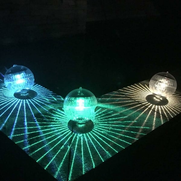 Solcellsdriven Flytande Ljus Magic Ball Färgväxlande Solcellspoollampa för Pool Damm - DENUOTOP