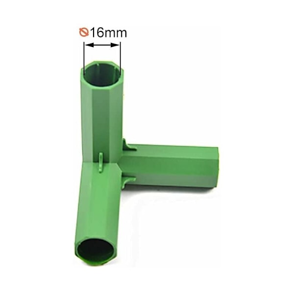 Drivhusrammeforbindelse, Drivhusramme Møbelforbindelser, 10 Hage Rammeforbindelsestilbehør 16 mm Stabil Brakett for Drivhusramme (