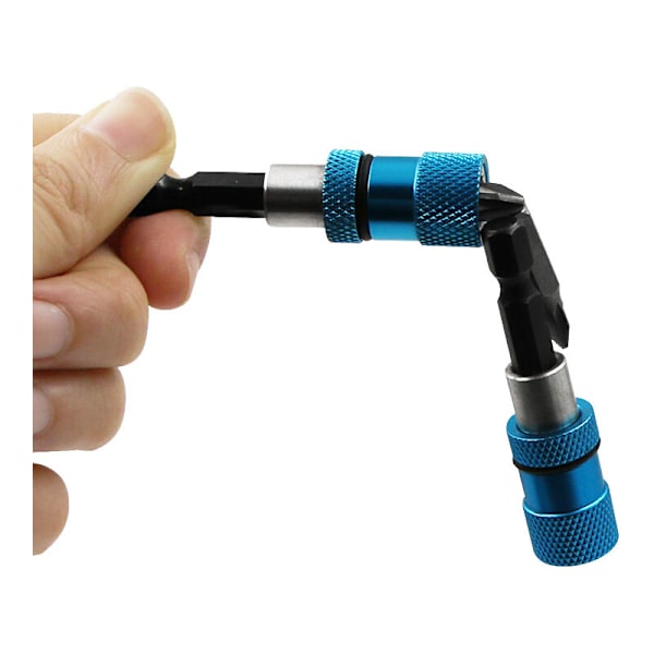 2 st 1/4 Hex Shank Elektrisk Borr Magnetisk Skruvmejsel Bitshållare Magnetism Verktyg Justerbar Förlängningsstång