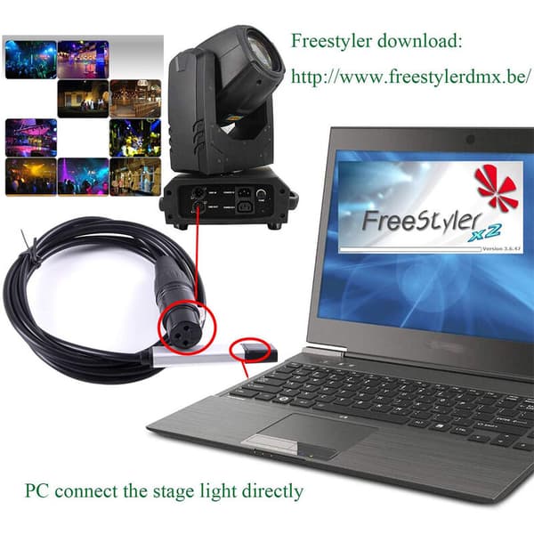 USB til DMX-interfaceadapter DMX512 computer scenen belysningscontroller USB LED-dæmper Dmx512-interface med CD