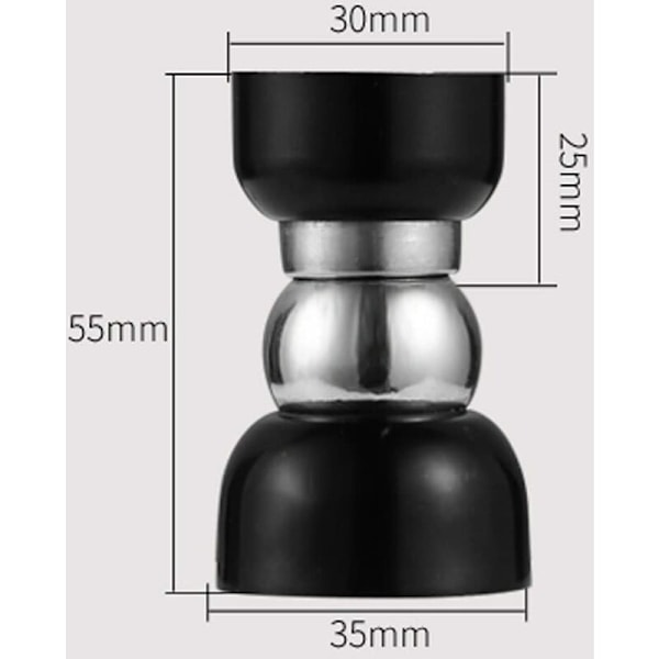 Pieces Magneettiset Ovienpysäyttimet, Ruostumattomasta Teräksestä Valmistetut Ovienpysäyttimet Seinä- tai Lattiamonttaukseen Ruuveilla - 55x34x30mm
