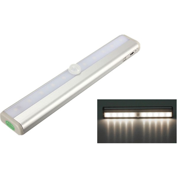LED-lysstrimmel 10 PIR-sensor LAMPE BELYSNING PR DIREKTØR Skuffeskab SKAB