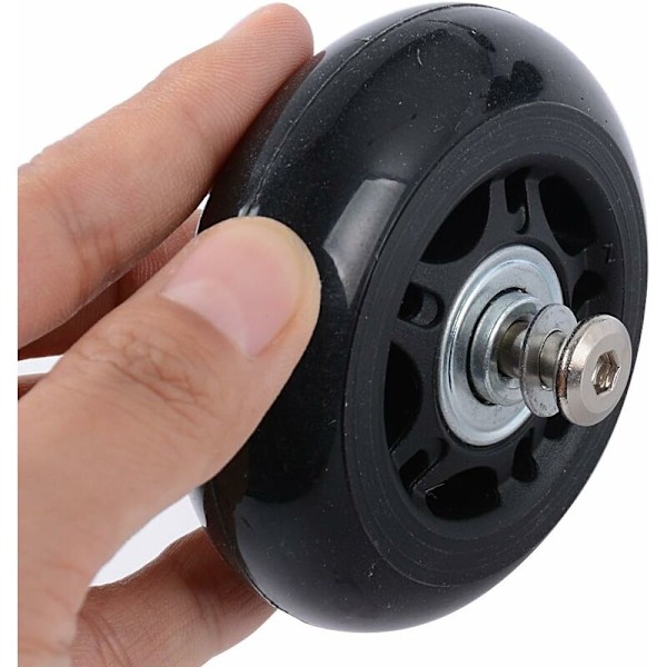 2 stk. Sæt Kuffert Hjul Udskiftning Reparationskit Stille Gummi Aksler Udskiftning Hjul til Kuffert Bagage Tilbehør (45mm18mm)-DENUOTOP