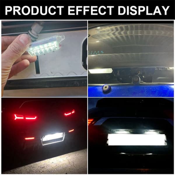 2 st LED-nummerplåtsbelysning vit för VIII 2004-2008 X 2008-2018