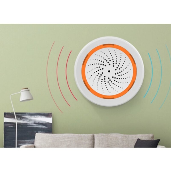 ZigBee NEO 90DB Lyd- og lyssensor Indbygget sirenealarmsensor Tuya Smart Life