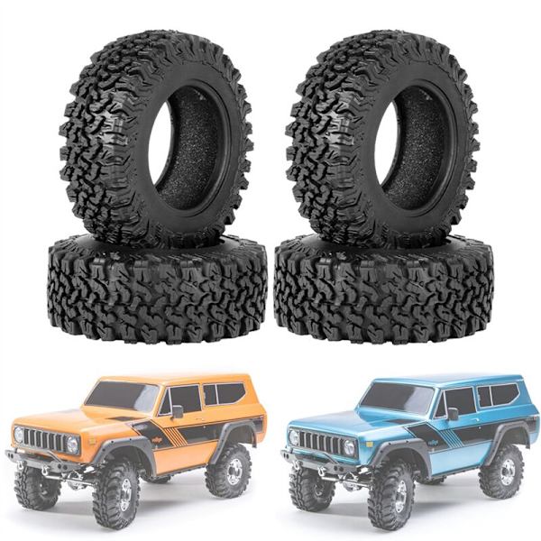 4 st 90 mm 1,9 gummihjul för 1/10 RC-bil TRX4 D90 Axial SCX10 II III Redcat