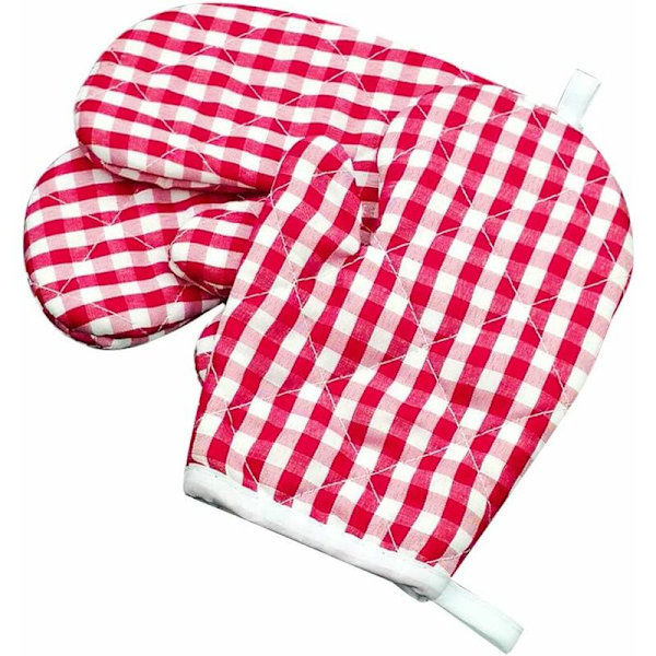 Ugnshandskar, 1 par mikrovågsugnshandskar för barn, grytlappar för ugn grill matlagning hantering-
