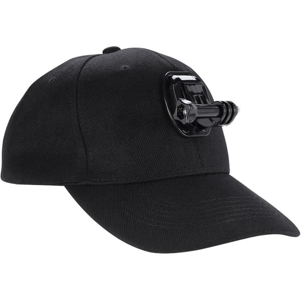 Til Go Pro Tilbehør Udendørs Solhatte Hatte Baseball Cap W/Stand til HERO5 HERO4 Session HERO 5 4 3 2 1 (Sort)
