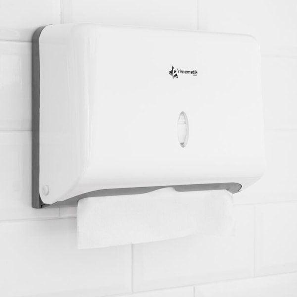 Vit pappershandduksdispenser 268x103x204mm