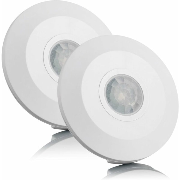 2 st Infraröd rörelsesensor, Inbyggnadsmontage, programmerbar, Infraröd sensor, räckvidd 6m/360°, lämplig LED -