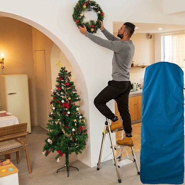 Foldbar Stigeskjul til Indendørs Støvbeskyttende Husholdnings Trinladder Dækker til Terrasse Have Udendørs Husholdnings Foldbar Trinladder Opbevaringspose Beskytter Furni