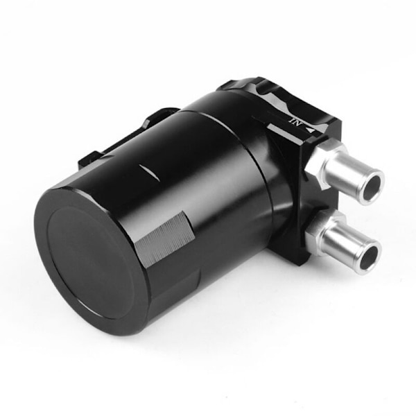 Universal Gløderørs Genopretning Motor Aluminium Tank Catch Can Separator 300Ml Sort