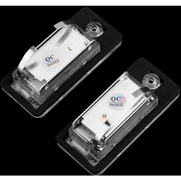 2 kpl Auton LED-rekisterikilven valot Hop-Lpl0114 Lamppusetti Audi A3 S3 A4 S4 B6 B7 A6 C6 S6