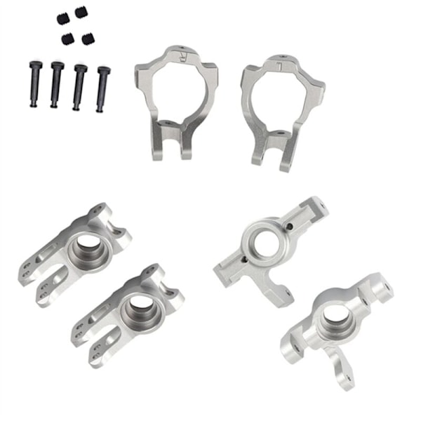 6 st metallspindel och bakre navfäste för Lasernut U4 Tenacity TT//DB Pro 1/10 RC bil uppgraderingsdelar