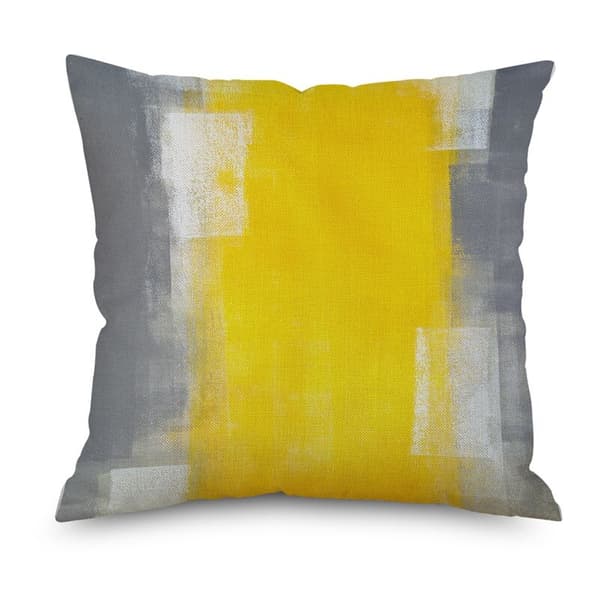 Gule abstrakte dekorative puter Dekor Sofa putetrekk Pynteputer 45X45Cm