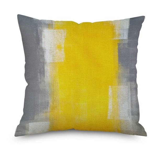 Keltainen abstrakti koristetyynyt sisustus sohvatyynynpäällinen tyyny 45X45Cm