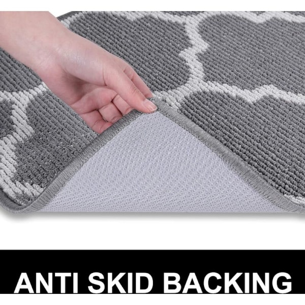Indendørs Dørmatte, Snavs-Resistent Absorberende Skridsikker Indgangsmåtte, Lav Profil Maskinvaskbar Indendørs Gulvmåtte til Indgang