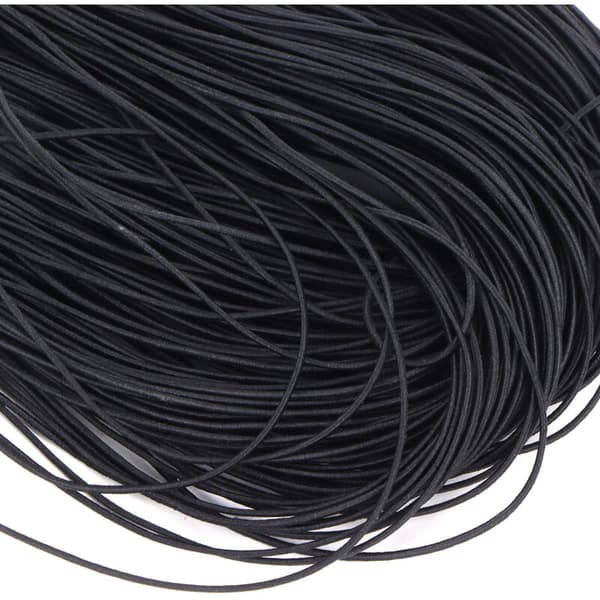 100m pyöreä elastinen köysi DIY-helmi rannekoru linjan lisävarusteet musta