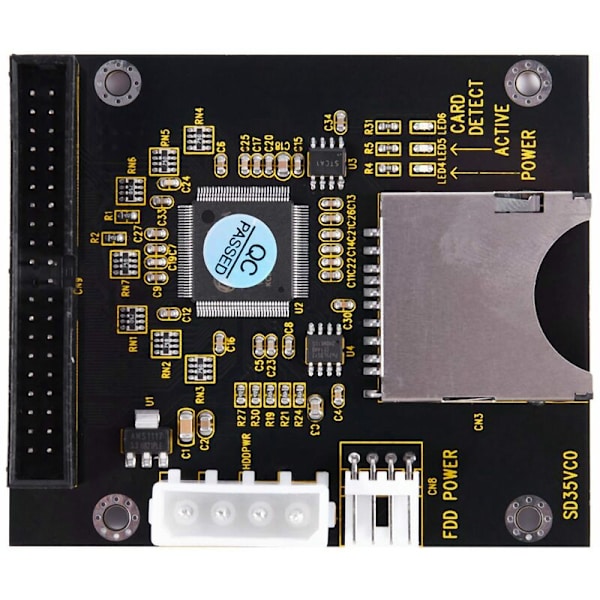 SD SDHC SDXC MMC -kortti IDE 40-nastaiseen 3,5 tuuman urosadapteriin
