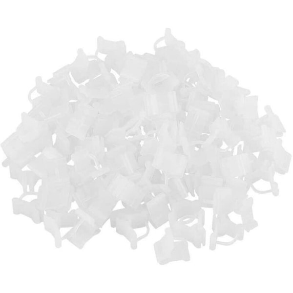 Trädgårdsympningsklämmor 100 st Plast Plaststöd Trädgårdsklämma Vin Grönsaker Tomat Fruktträd Mini Trädgårdsverktyg