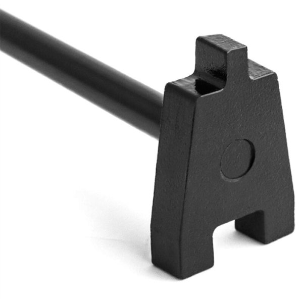 13 tommers jernbungnøkkel med belegg for 2 og 3/4 plugger