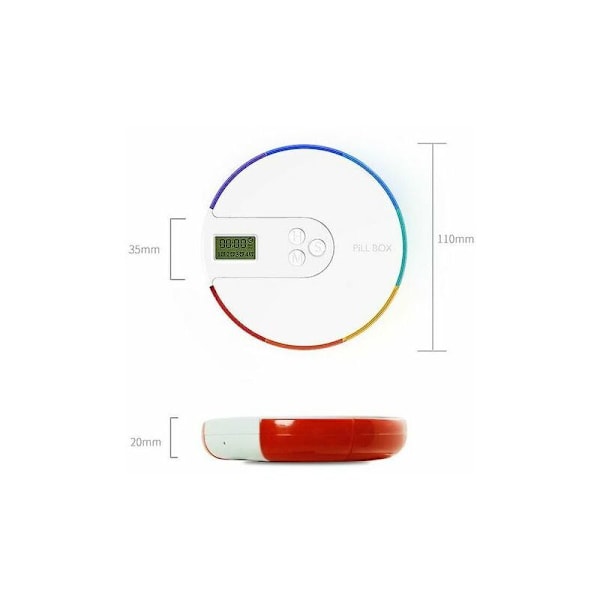 JKWG Automatisk Pilleæske med Elektronisk Medicin Organizer 7 Dage (Grøn)