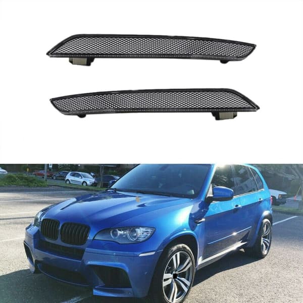 Car Bumper Side Marker Reflector Lamps til E71 X6 2008-2014 E70 X5M 2010-2013 Bil Styling Tilbehør