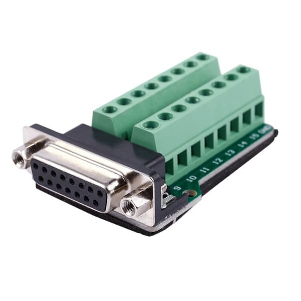 DB15, VGA D-SUB 15-pin terminaladapter PCB breakout-kort