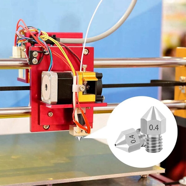 25 stk 3D-printerekstruderdysser Højtemperatur Spidse Slidstærke Dysser til -10.3/Ender3 Pro
