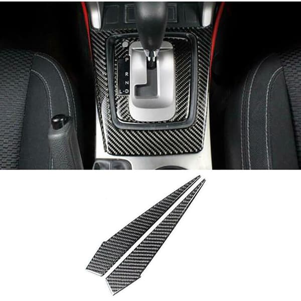 Til Forester 2013-2018 Ægte Bilfiber Central Kontrol Gearskifte Sidepanel Dækslet Trim Ramme Tilbehør