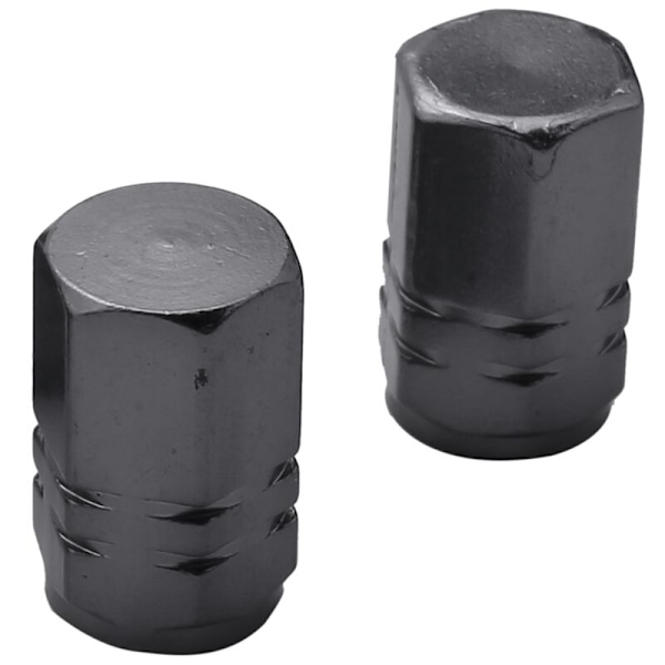 80 st däckventilskaftlock hjulskydd dammtät däcklock för bil, titan grå hexagonal form