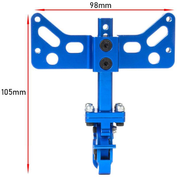 Justerbar Tilhengerfeste i Metall, Klatrende Bilmodell, Biltilbehør Kompatibelt for 1/6 Scx6 Rc Trx6, Blå