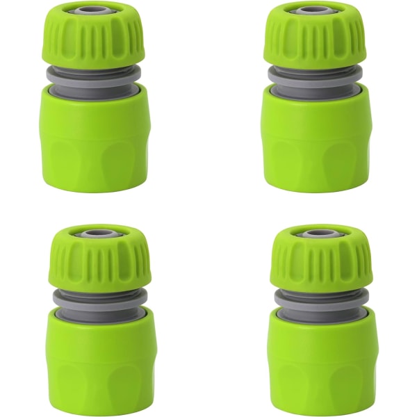 Have Quick Sprinkler Connector, 1/2" plastslangereparation kunstvandingsgevindforbindelse (grøn, 4-pack)