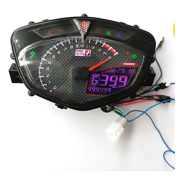 för LC135 Motorcykel Varvräknare Mätare Digital Hastighetsmätare Mätare Tacho Instrument
