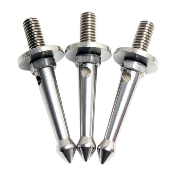 Tripod Fod Spikes 3 Stykker Rustfrit Stål 3/8 Tommer til Blødere og Blødere Markspidser til //Siri/, Os V. Tripod