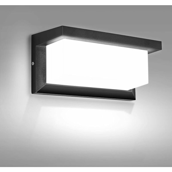 Ulkoseinävalot Verkkojohtolla, 18W LED Ulkovalot ip65 Vedenkestävä Alumiini Ulkoseinälamppu Verannalle, Etuoville, Autotallille, Aidalle, Puutarhalle
