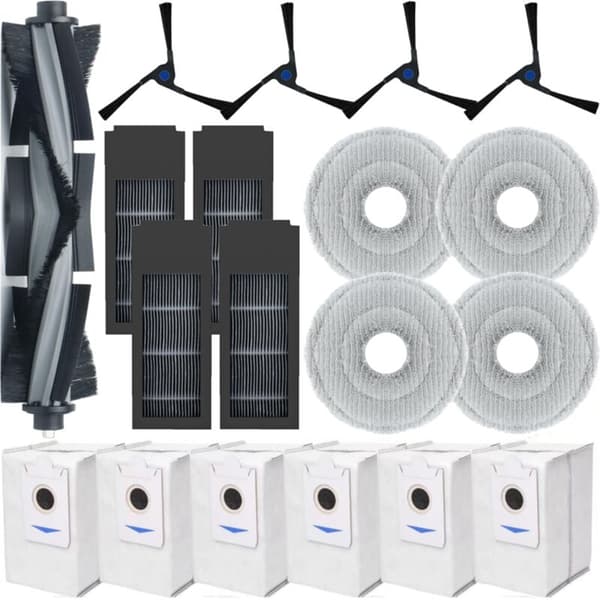 X2 Omni/Max/Pro Støvsuger Tilbehørssett Reservedeler med Filter og Hovedbørste