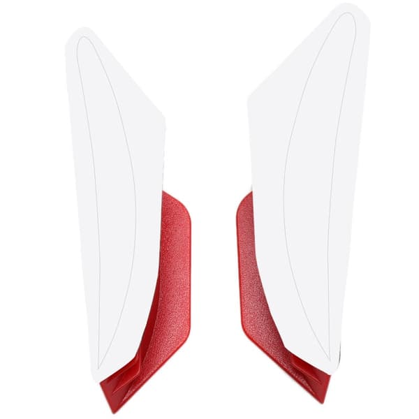 Motorcykel Front Fairing Dynamisk Vinge Kit Universal Spoiler Support Side Fairing Spoiler til Motorcykel Scooter Rød
