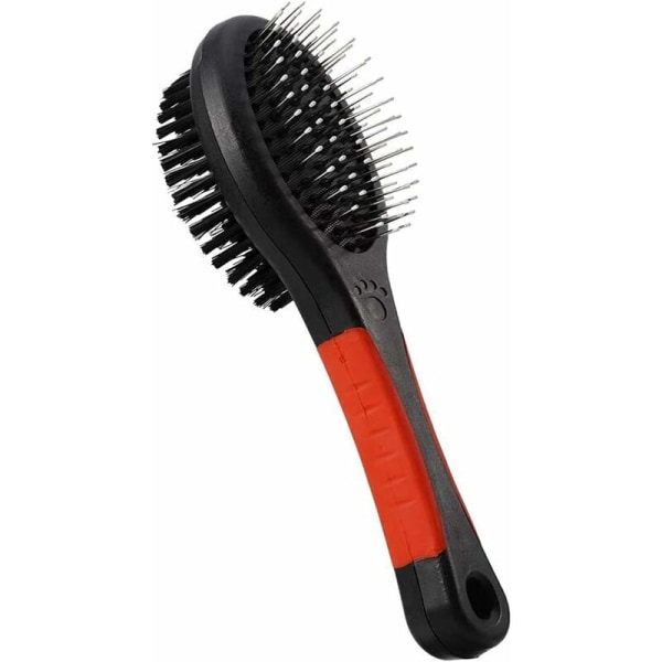 Pet Massage Device, Professional Double Sided Brush and Comfortable Bristle Brush for Dogs and Cats Grooming Comb Cleans