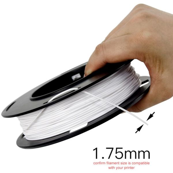3D-skrivartillbehör 1,75 mm PLA-material för utskrift, oberoende vakuumförpackning, nettovikt 0,2 kg Grön