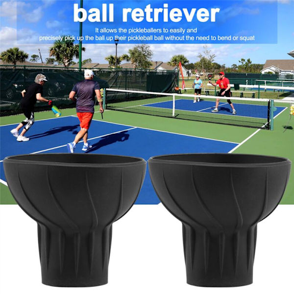 Pickleball-boldopsamler, den nemme måde at samle bøjede pickleballs op, passer til alle standard pickleball-padler.
