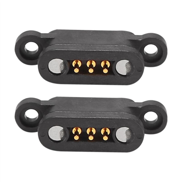 30 Par Magnetiska Pogo Pin-kontakter Fjäder 3 Positioner Magneter 2,3 mm Stigning Genomhål Manlig Sond