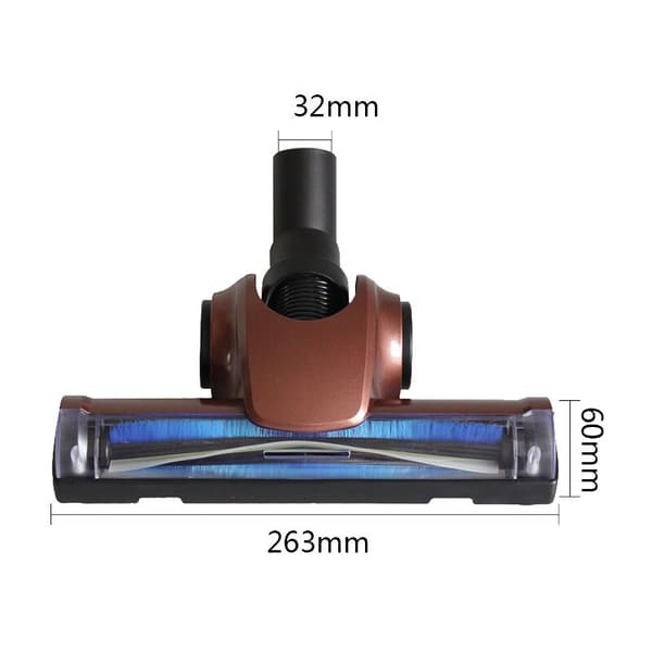 32mm Interface Diameter Brush Head Floor Brush Efficient Cleaning Brush with 2 Adapters for V7 V8 Brush Replacement