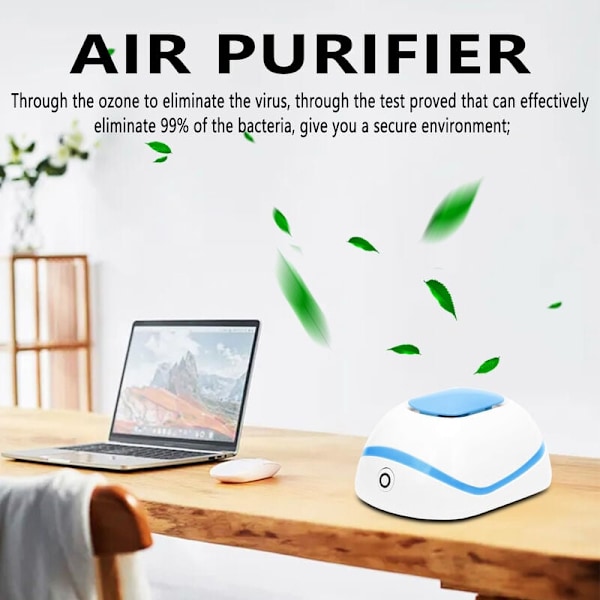 Bärbar luftrenare för bil med USB-laddning, negativ jonluftrenare, jonisator, luftfräschare, automatisk dimmaskin, Pm2.5-eliminator, luftfräschare