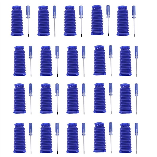 20X for V6 V7 V8 V10 V11 Soft Velvet Suction Roller Replacement Blue Hose