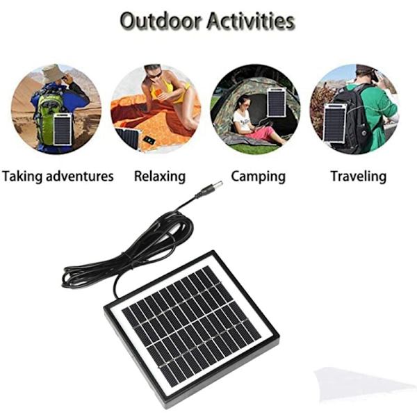 12V 2W solcellepanel solhave lyspanel DIY dele DC-port solcellepanel batteri modul til batterioplader