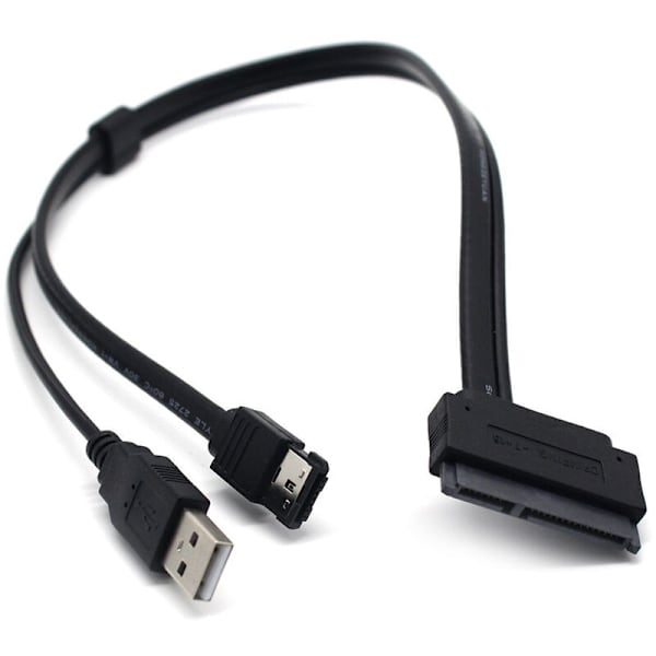 22Pin SATA til ESATA 2,5 tommer Harddisk Data USB Strømdrevet Kabeladapter til optimeret til SSD, understøtter UASP SATA III/EC-SSHD