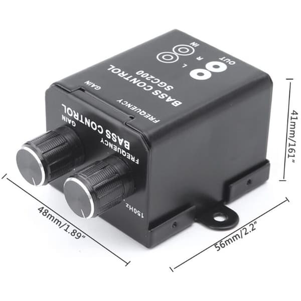 Auto Bil Fjernbetjening Forstærker Subwoofer Bil Lyd Equalizer Crossover Bas Controller 4 RCA Bas Equalizer Controller
