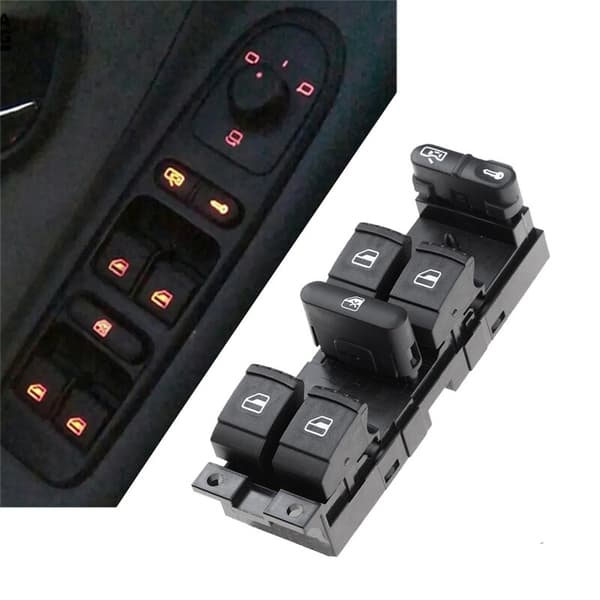 Ny vindusmasterbryterknapp for B5 sete MK4 MK1 Fabia 1J4959857